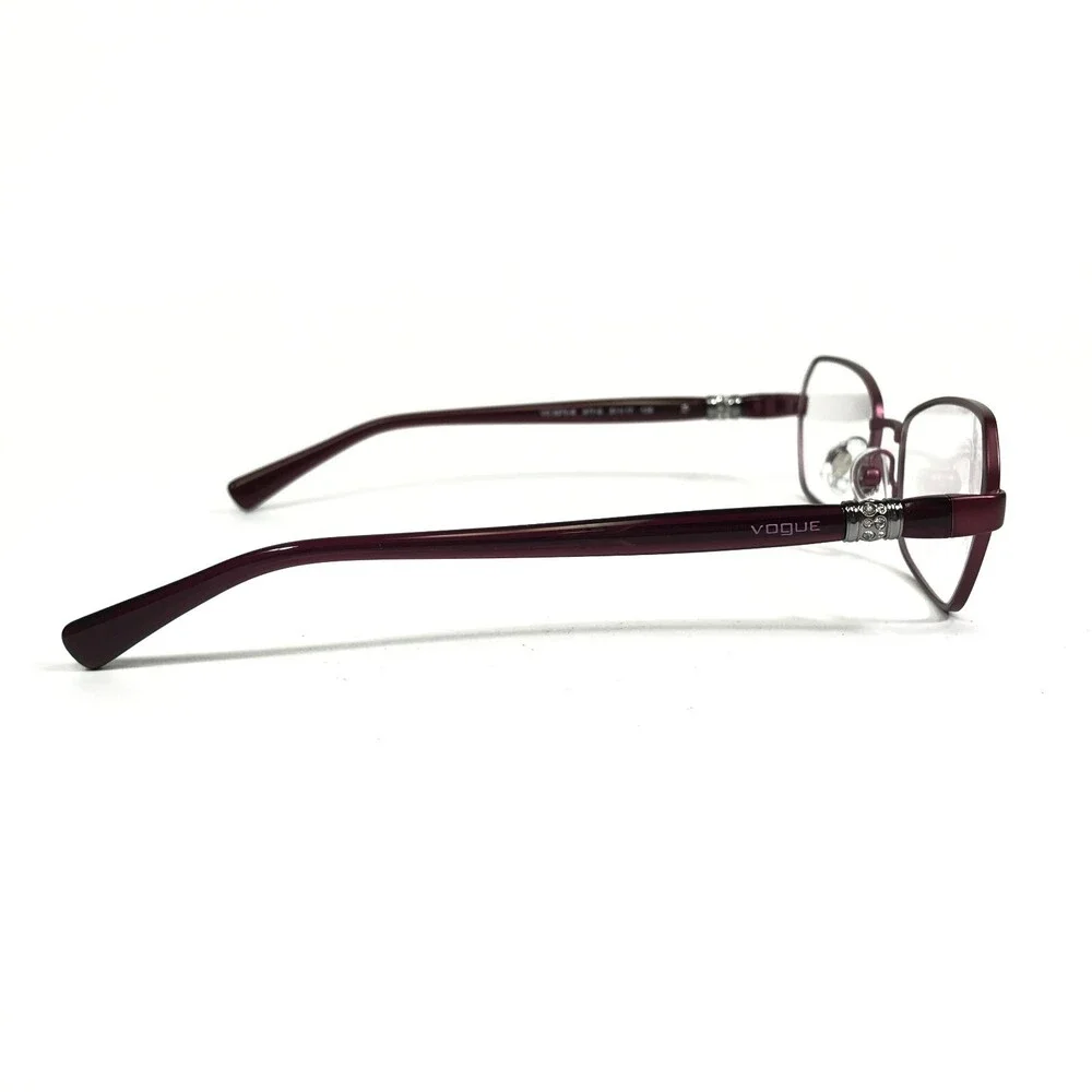 Vogue Eyeglasses Frames VO3970-B 977-S Violet Red Cat Eye Wire Rim 51-17-135
